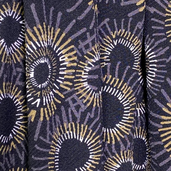 4/$25 Lularoe Black Geometric Print Textured Amelia Dress With Pockets Size M - Picture 3 of 9